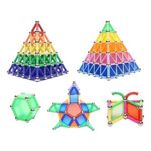 Juego 138 Palos Magneticos Construccion