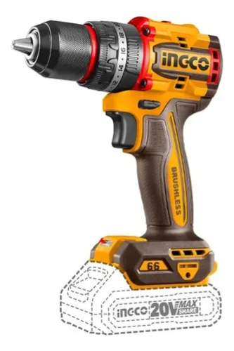 Kit Rotomartillo + Llave De Impacto + Taladro 20v Ingco - Imagen 4