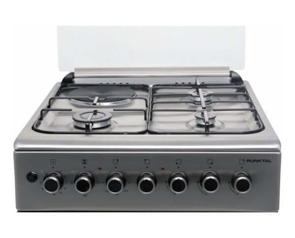 Cocina Combinada Turca Punktal 3 Hornallas A Gas Y 1 Eléctr - Imagen 2