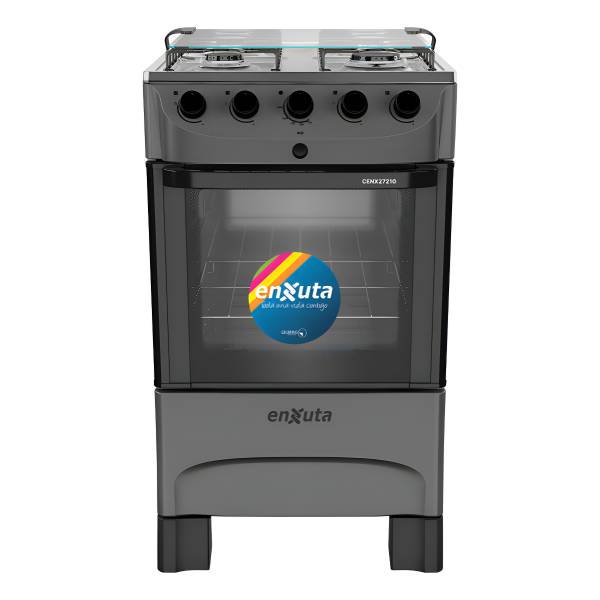 Cocina Supergas 4 Hornallas Titanio Con Termocupla Enxuta