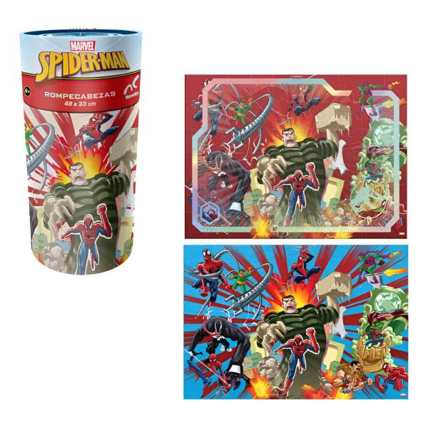 Puzzle En Cilindro Spiderman