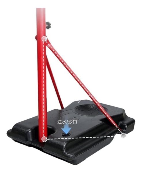 Tablero Basket C/ Base + Aro Metal + Red - Imagen 2