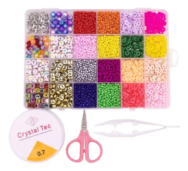 Cuentas De Color Y Num P/crear Pulseras - Imagen 5
