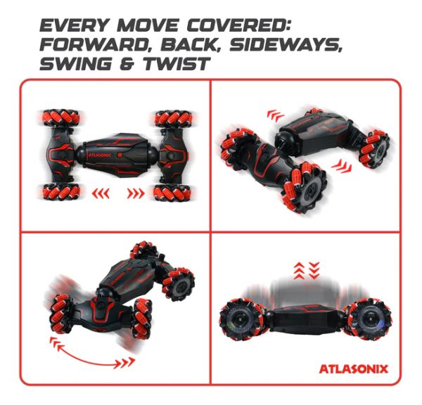 Auto C/control Remoto Stunt Climbing 360° Rojo - Imagen 3