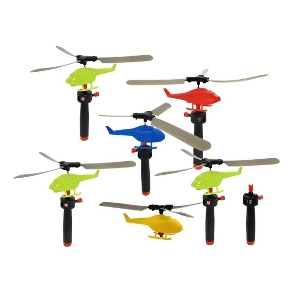 Helicoptero C/base Traccion Colores