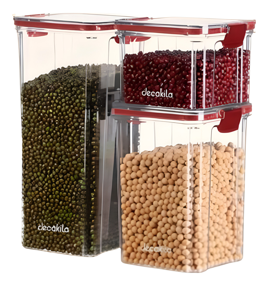 Juego De Recipientes Para Comida Sellados.