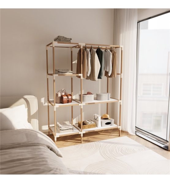 Organizador/perchero 3 Niveles 155x47x111cms Madera Y Pp - Imagen 3