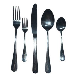 Juego De Cubiertos 5 Piezas Cuchara Tenedor Cuchillo Decakil