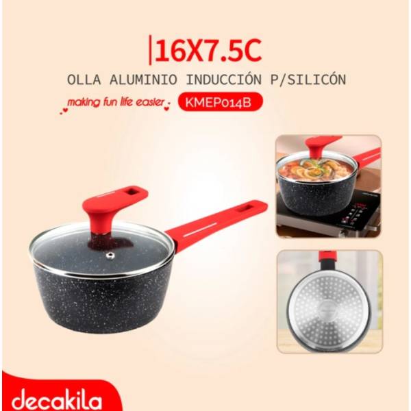 Olla Aluminio Induccion Decakila - Imagen 2