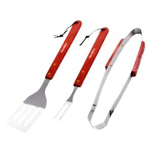Kit Asador 3 Pcs, Acero Inoxidable Decakila Kmtt099m