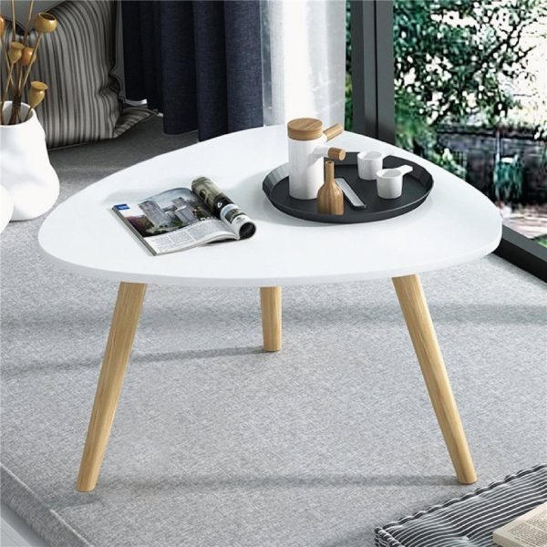 Mesa Ratona Céntrica Triangular Nórdica Living Sala De Estar - Imagen 10