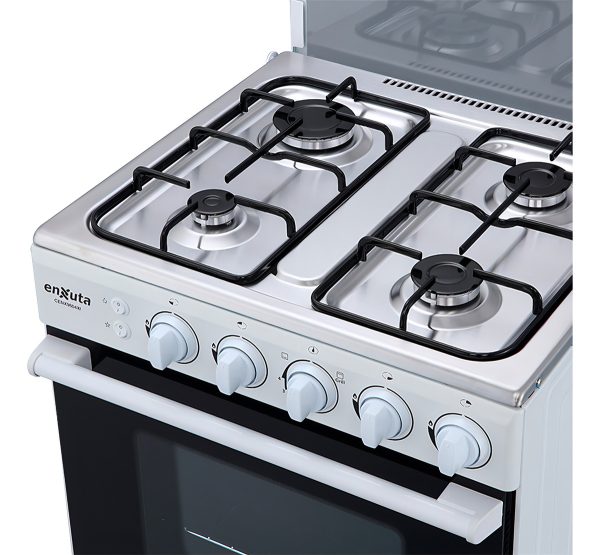 Cocina A Gas 4 Hornallas Enxuta Cenx9604w Grill Mesada - Imagen 5