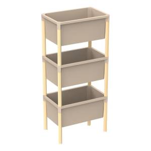 Estanteria 3 Contenerdores 95x26x39cms Medera Y Pp