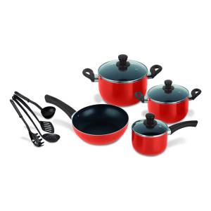 Set De Ollas Aluminio (kmep006b), 11 Piezas