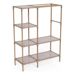 Organizador/perchero 3 Niveles 155x47x111cms Madera Y Pp