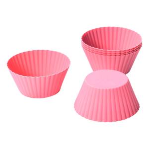 Pack 6 Moldes Para Muffin De Silicona Decakila