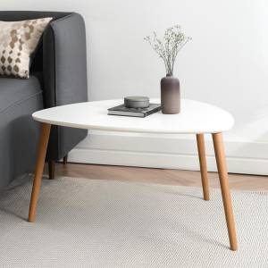 Mesa Ratona Céntrica Triangular Nórdica Living Sala De Estar
