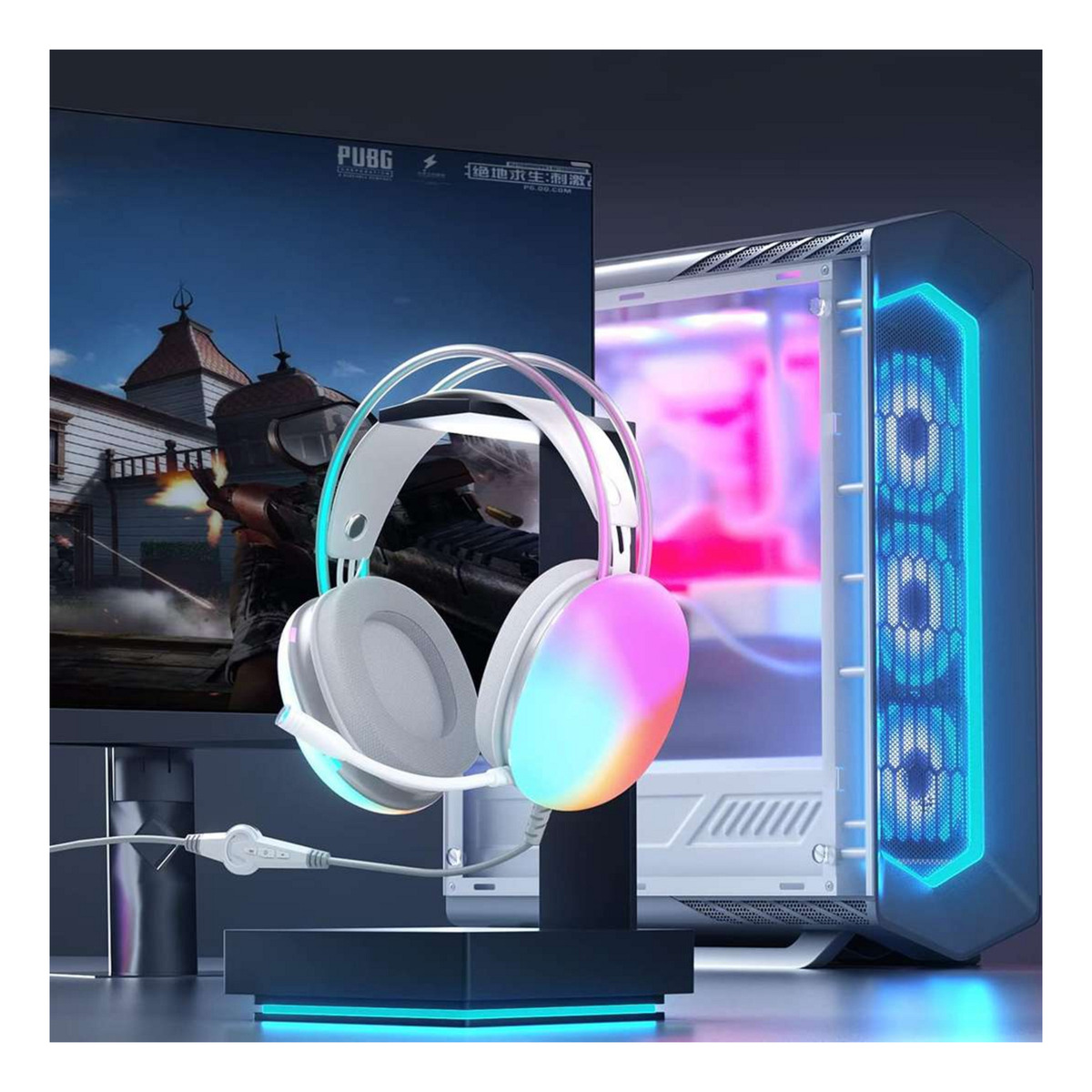 Auriculares Gamer Xtrike Me Gh-511 Blanco - Imagen 2