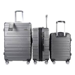 Set De 3 Valijas Viaje More Negra Abs Rigidas