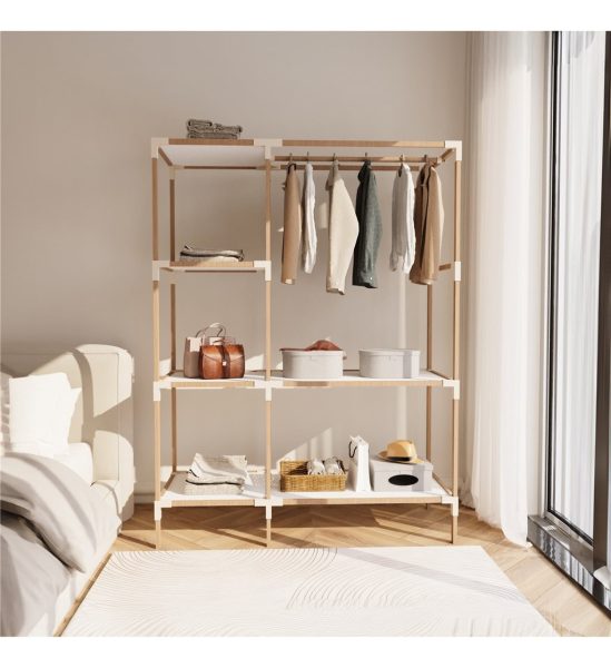 Organizador/perchero 3 Niveles 155x47x111cms Madera Y Pp - Imagen 2