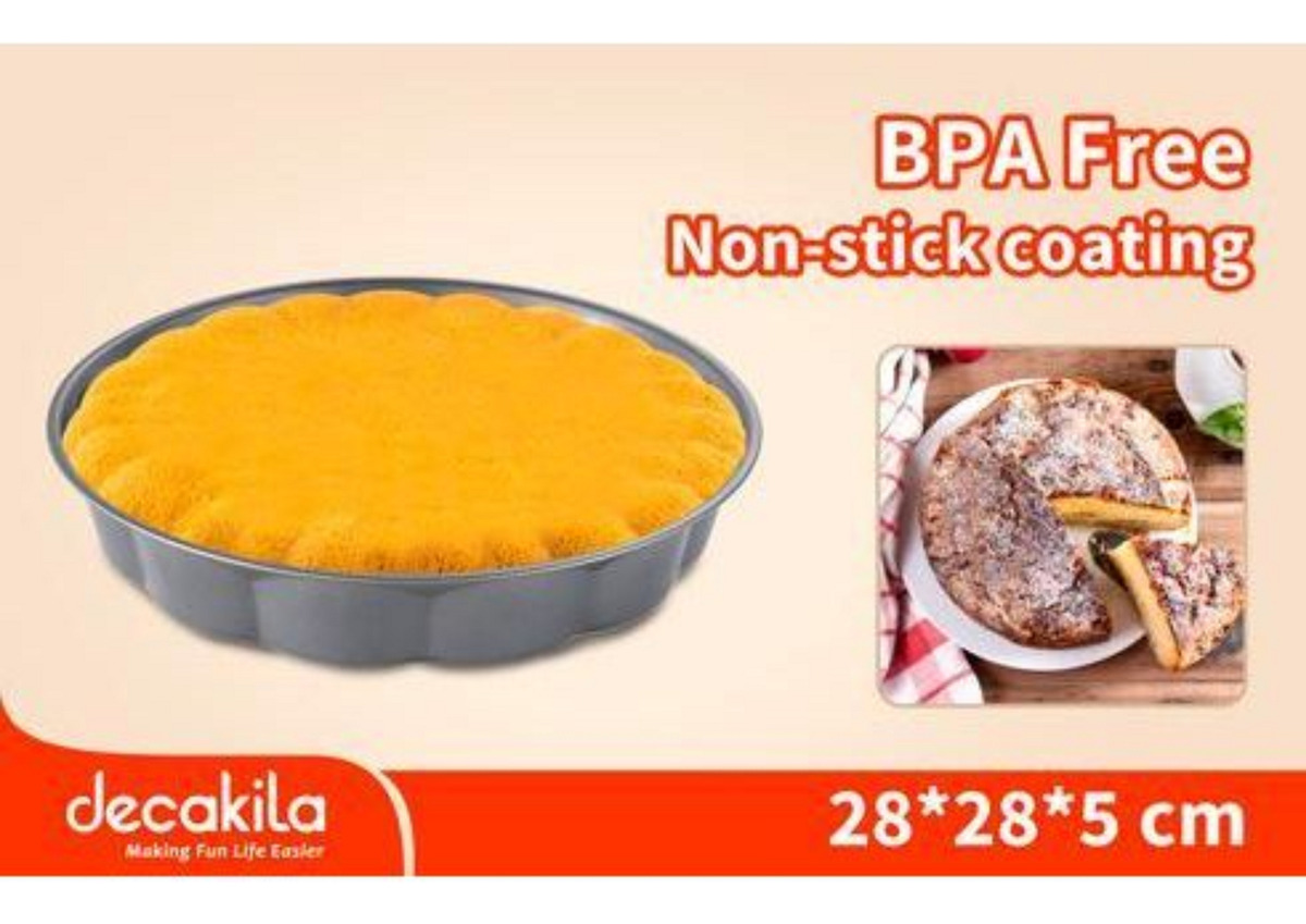 Asadera Redondo Para Hornear De 28x28x5cm, Kmtt072b - Imagen 2