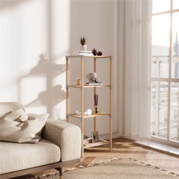 Estanteria 4 Niveles 116x38x30cm Madera - Imagen 3