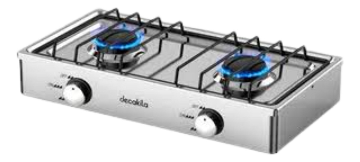 Anafe Cocineta De Gas 2 Hornallas Decakila Kmgs037m - Imagen 3