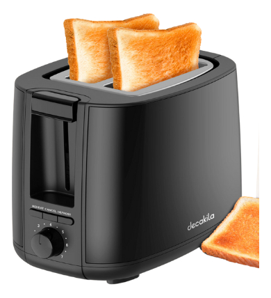 Tostadora Eléctrica Decakila De 2 Rebanadas: 750 W, 7 Nivele - Imagen 3