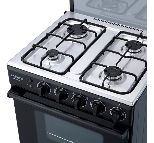 Cocina A Gas 4 Hornallas Enxuta Cenx9604n Grill Mesada - Imagen 5