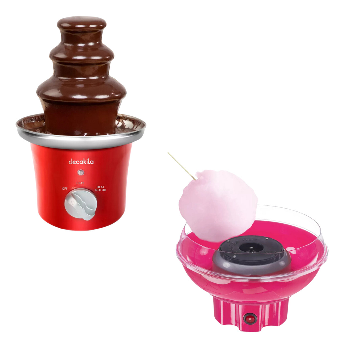 Fuente Chocolate + Maquina Algodon De Azucar Decakila