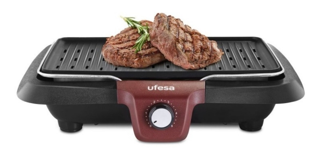 Barbacoa Electrica Ufesa Bb7650 2000w Placas Antiadherentes - Imagen 2