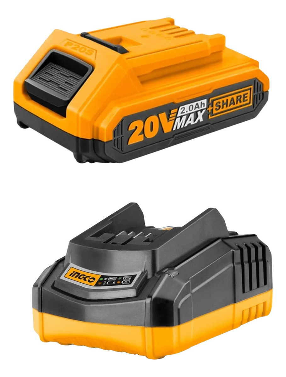 Lijadora Orbital 20v P20s C Bat Y Carg Ingco Cshsli20141 - Imagen 2