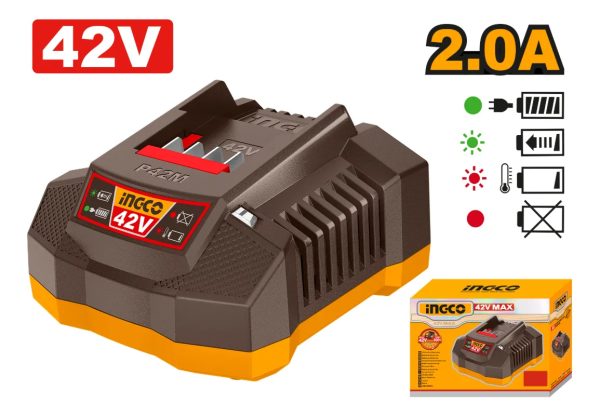 Cargador Bateria 42v 2.0a Para Linea P42m Ingco Fcli42021 - Imagen 2