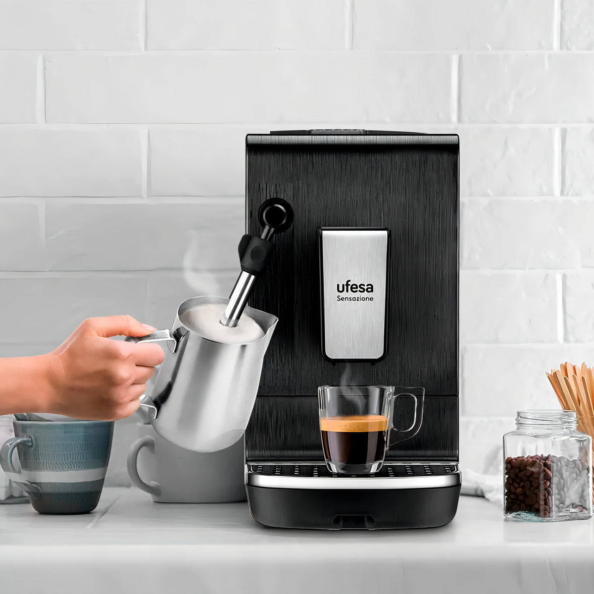 Cafetera Espresso Automatica Ufesa Sensazione Digital - Imagen 6