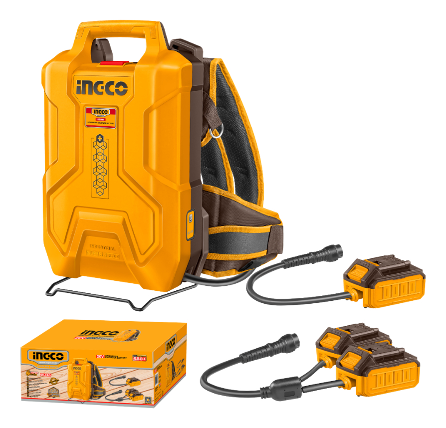 Bateria Mochila Litio-ion 60.0ah 20v P20s Ingco Fbli241110