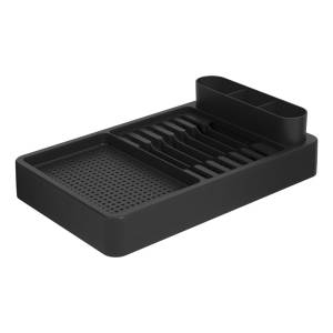 Escurridor Flat Plastico Negro 42x26x10cm