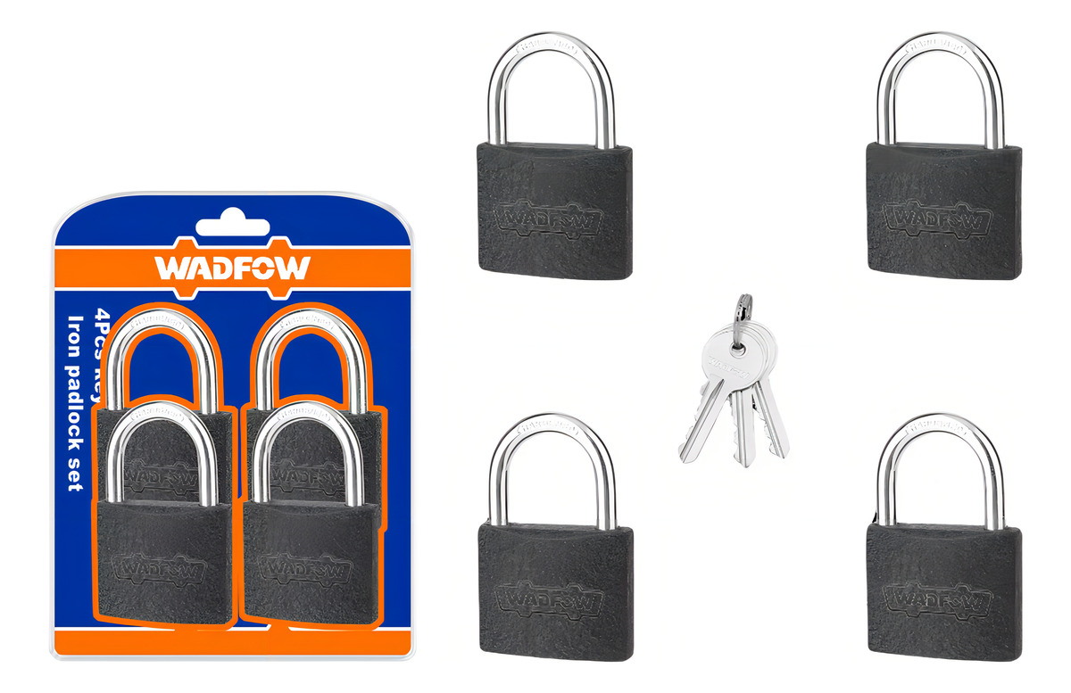 Set X 4 Candados 38mm Abre Misma Llave 4 Llaves Wpd5444