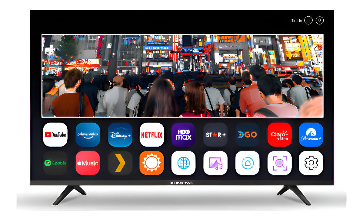 Televisor Led Smart Tv 65 Punktal Pk-65w4k 4k