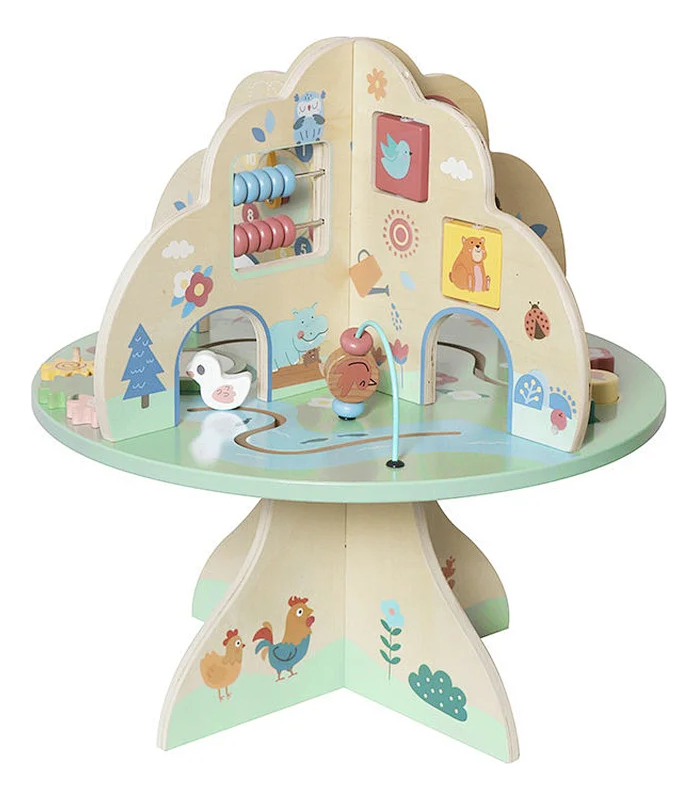 Juego Árbol Educativo Madera Mesa De Actividades Para Niños - Imagen 3