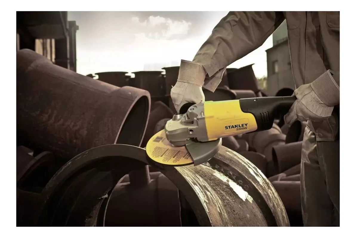 Amoladora Angular 7puLG Stanley Sl227 Pulidora 180mm 2200w - Imagen 3