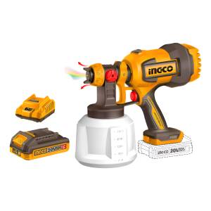 Pistola Pintar 20v Accesorio + Bat + Car + Ingco Csgli20042