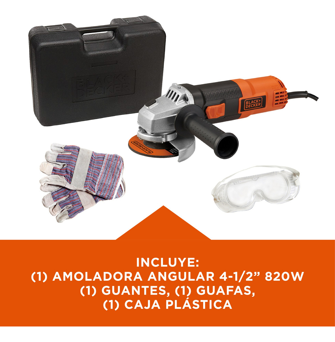 Amoladora Angular Black+decker G720k 820w Accesorios - Imagen 7