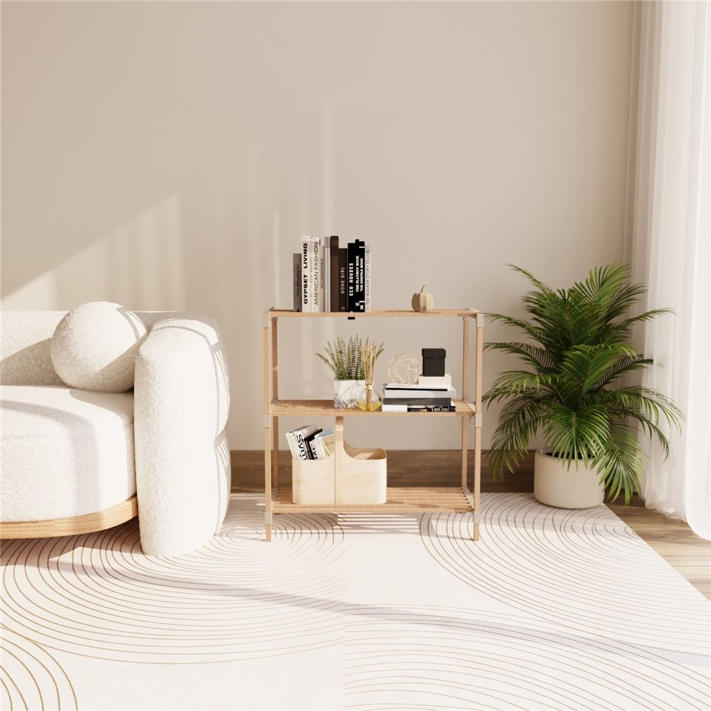 Estanteria 3 Niveles 78x65x30cms Madera - Imagen 2