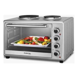 Horno Electrico Punktal Inox Con Hornallas 1600w