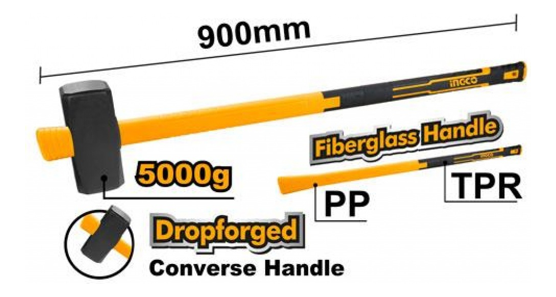 Marron 5kg Mango Convertible Hsth03058d Ingco - Imagen 2