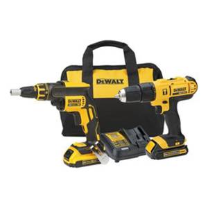 Kit Taladro Atornillador Percutor Y Drywall Dewalt 20v