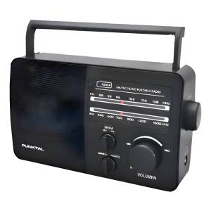 Radio Am Fm Punktal Funciona A Electricidad O A Pilas Color
