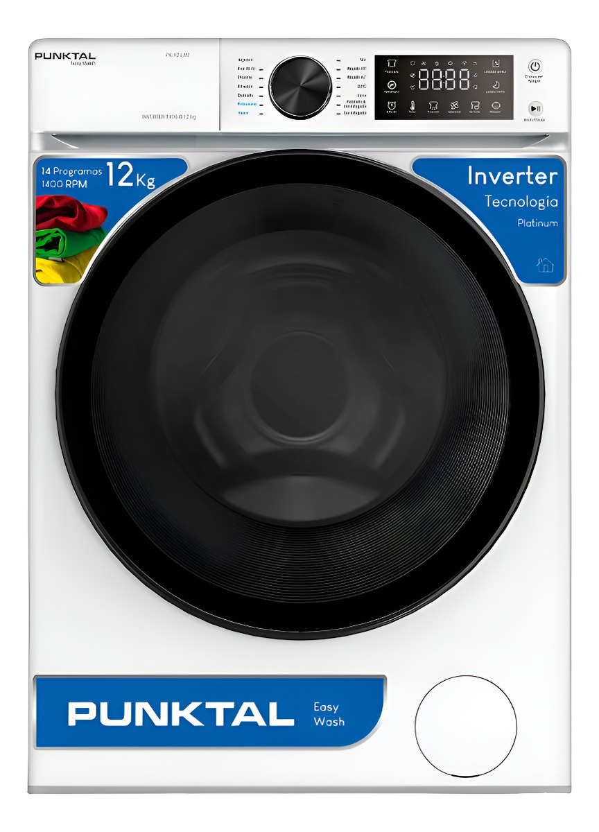 Lavarropas Punktal Frontal 12kg Inverter Pk-12 Lav Nnet