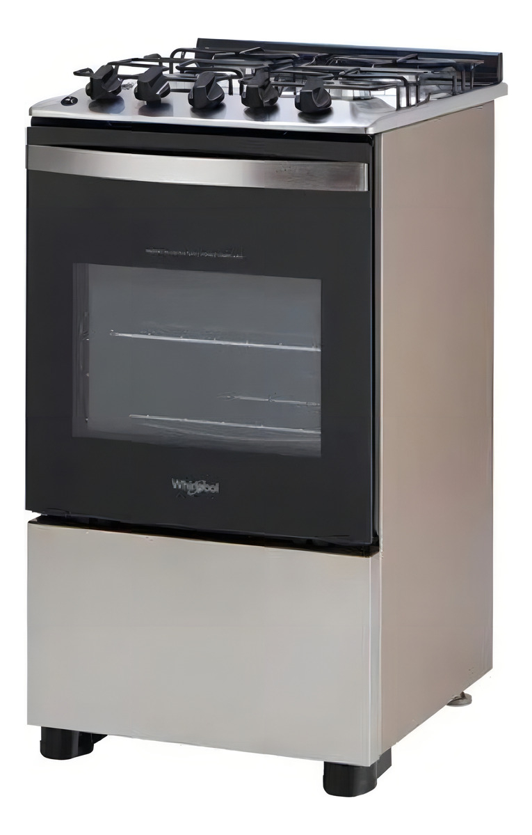 Cocina Whirlpool 4 Quemadores Gas Wfo4nbr Color Acero Inox - Imagen 3