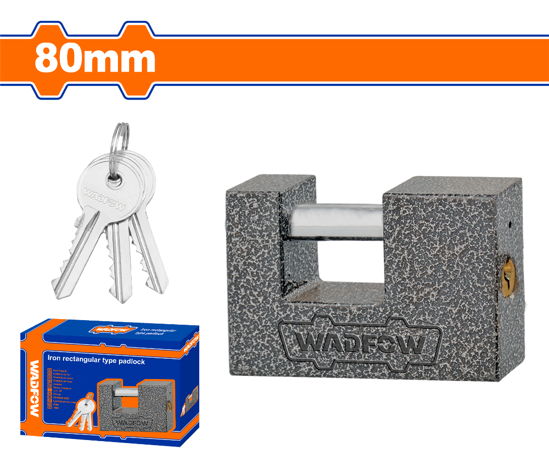 Candado Hierro Anti Palanca Seguridad 80mm 481g Wpd7580 - Imagen 2